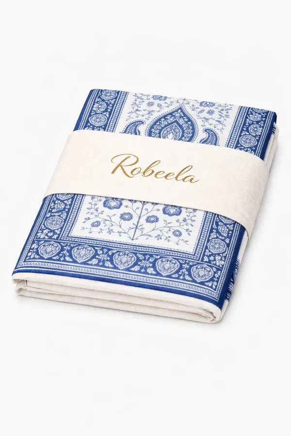 Blue_Wool_With_Viscose_Soft_Kashmiri_Paisley_Design_Shawl_For_Women