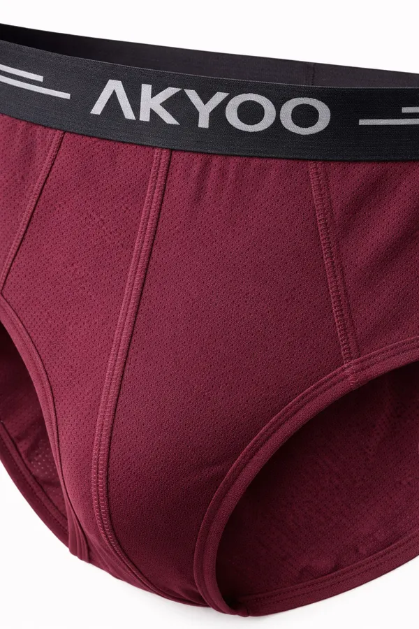 AKYOO_Maroon_Men's_Brief_Underwear_Soft_Cotton_Stretch_Innerwear_for_Daily_Wear_Breathable_Comfortable_Fit