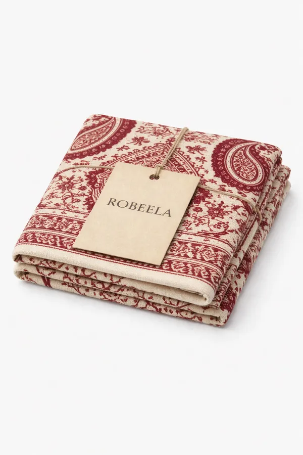 Maroon_And_White_Wool_With_Viscose_Soft_Kashmiri_Paisley_Design_Shawl_For_Women