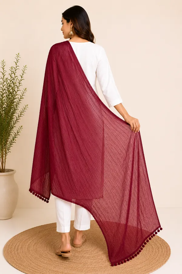 Women's_Pure_Cotton_Dupatta_Combo_Pack_of_3_|_White,_Aqua_Blue_&_Wine_|_Soft_Breathable_Everyday_Dupatta_Set