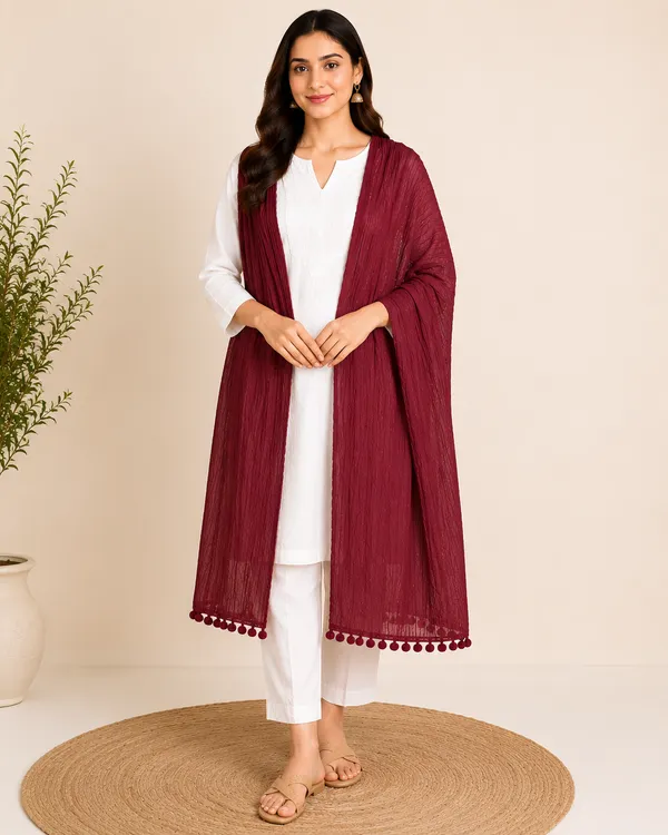 Women's_Pure_Cotton_Dupatta_Combo_Pack_of_3_|_White,_Aqua_Blue_&_Wine_|_Soft_Breathable_Everyday_Dupatta_Set