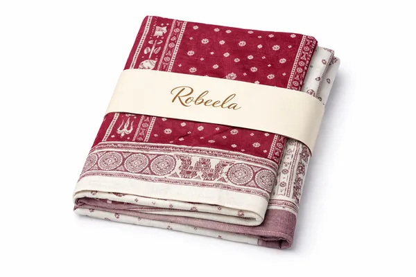 Maroon_And_White_Wool_With_Viscose_Soft_Story_Shawl_For_Women