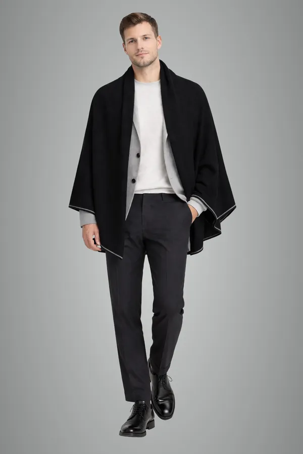 Black_Wool_With_Viscose_Soft_Solid_Shawl_For_Men