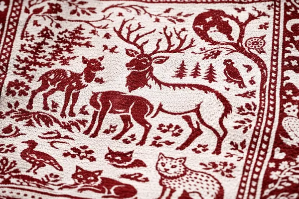Maroon_And_White_Wool_With_Viscose_Soft_Story_Shawl_For_Women