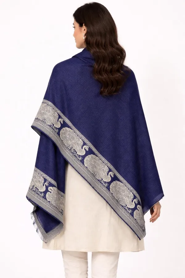 Navy_Blue_Wool_With_Viscose_Soft_Ethnic_Shawl_For_Women