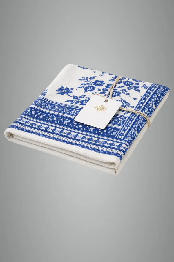 Blue_And_White_Wool_With_Viscose_Soft_Kashmiri_Paisley_Design_Shawl_For_Men