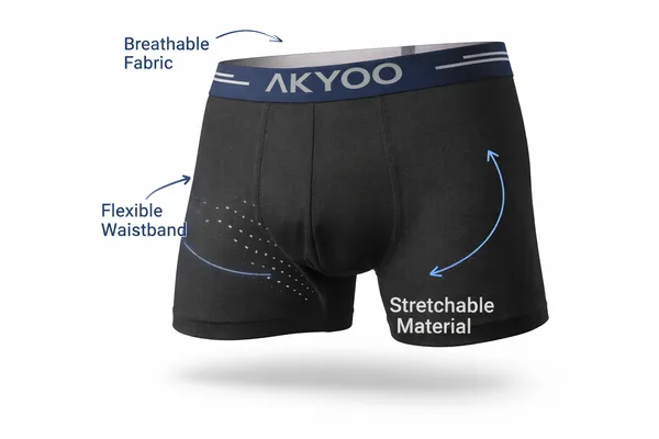 AKYOO_Light_Blue_Men's_Trunk_Underwear_Soft_Cotton_Stretch_Innerwear_for_Daily_Wear_Breathable_Comfortable_Fit