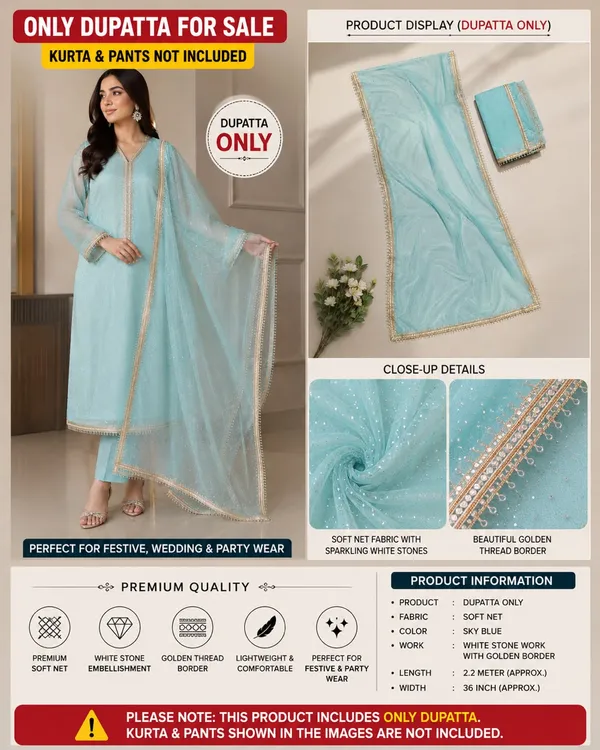 Women's_Designer_Net_Dupatta_Combo_Pack_of_3_|_White,_Sage_Green_&_Mauve_|_Stone_Embellished_with_Elegant_Golden_Border