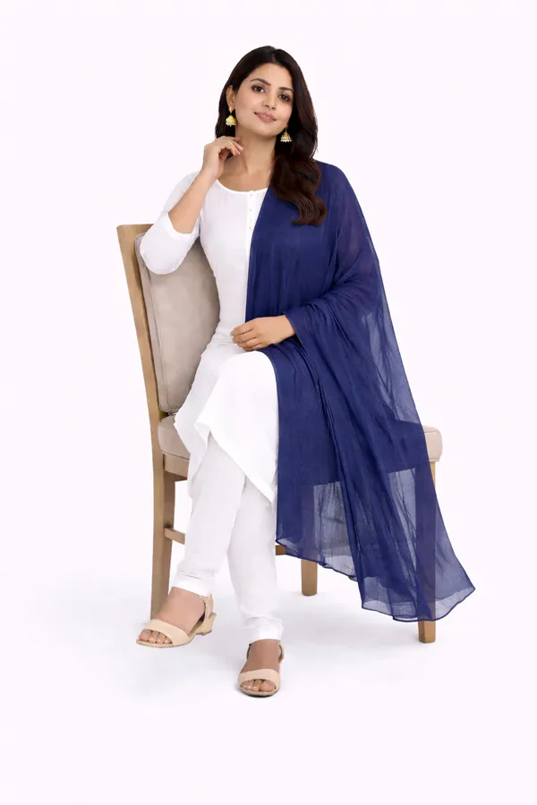 Elegant_Cotton_Knitted_Dupatta_Navy_Blue_for_Women_|_Breathable_Summer_Soft_Dupatta_for_Daily_&_Casual_Wear