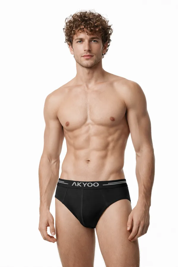 AKYOO_Light_Blue_Men's_Brief_Underwear_Soft_Cotton_Stretch_Innerwear_for_Daily_Wear_Breathable_Comfortable_Fit