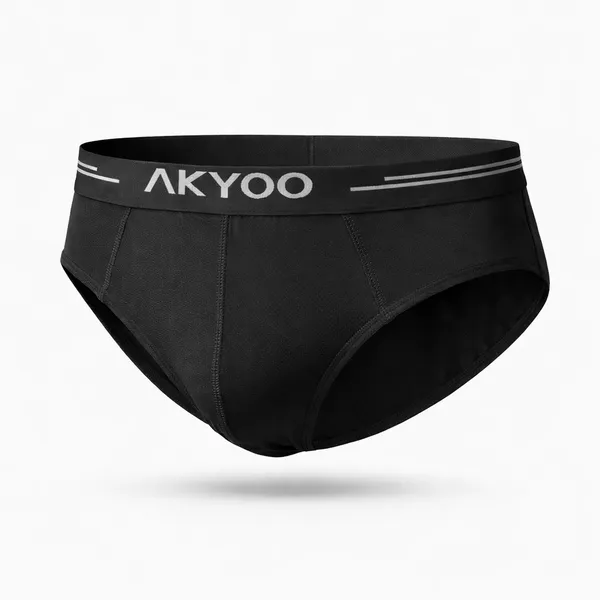 AKYOO_Light_Blue_Men's_Brief_Underwear_Soft_Cotton_Stretch_Innerwear_for_Daily_Wear_Breathable_Comfortable_Fit