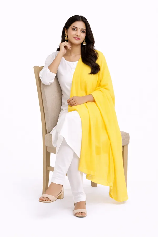 Designer_Cotton_Knitted_Yellow_Dupatta_|_Soft_&_Elegant_Summer_Fashion_Dupatta