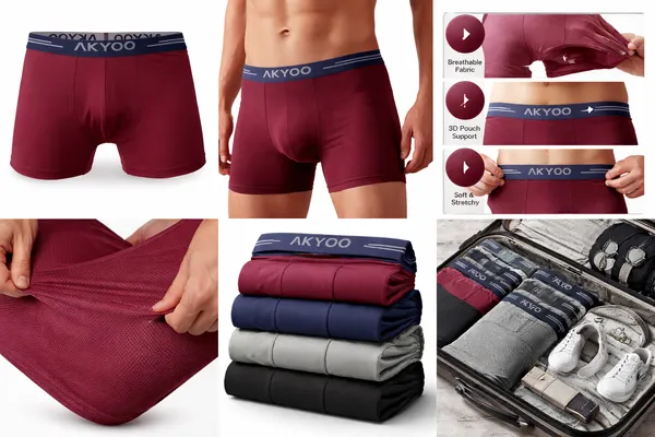 AKYOO_Maroon_Men's_Trunk_Underwear_Soft_Cotton_Stretch_Innerwear_for_Daily_Wear_Breathable_Comfortable_Fit