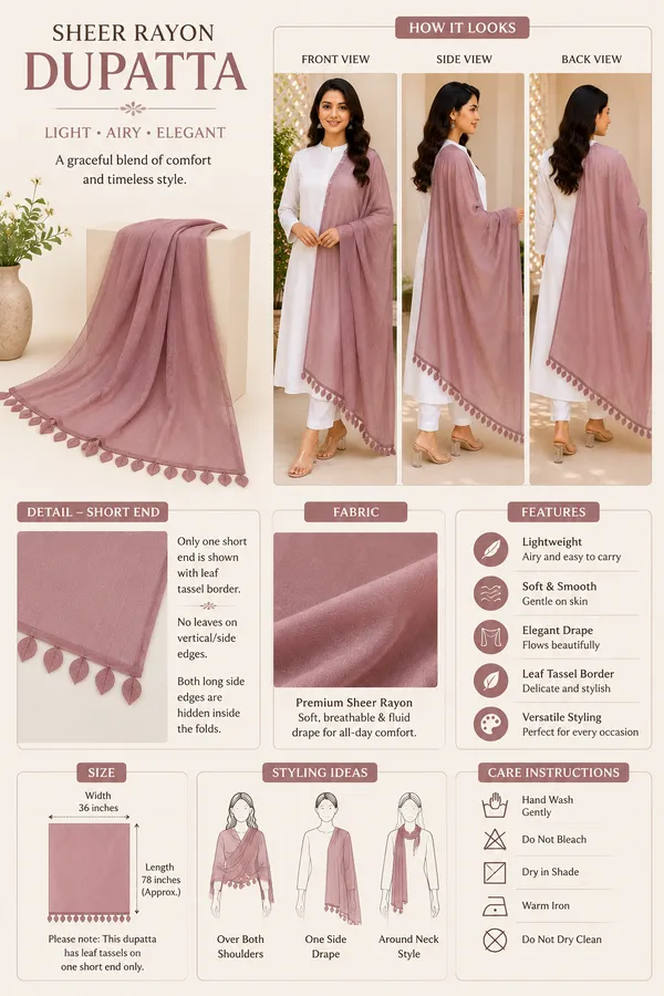 Designer_Dusty_Rose_Rayon_Dupatta_with_Elegant_Leaves_Lace_Border_|_Soft_&_Lightweight_Ethnic_Drape