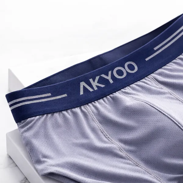 AKYOO_Grey_Men's_Trunk_Underwear_Soft_Cotton_Stretch_Innerwear_for_Daily_Wear_Breathable_Comfortable_Fit