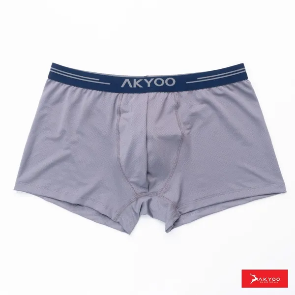 AKYOO_Grey_Men's_Trunk_Underwear_Soft_Cotton_Stretch_Innerwear_for_Daily_Wear_Breathable_Comfortable_Fit
