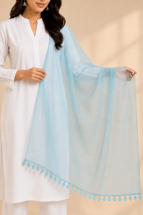 Designer_Sea_Green_Rayon_Dupatta_with_Elegant_Leaves_Lace_Border_|_Soft_&_Lightweight_Ethnic_Drape