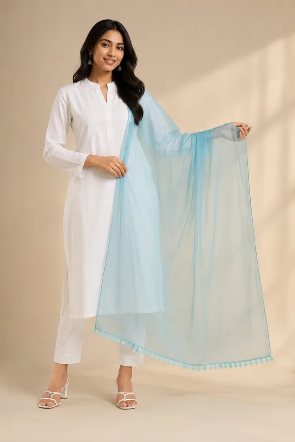Designer_Sea_Green_Rayon_Dupatta_with_Elegant_Leaves_Lace_Border_|_Soft_&_Lightweight_Ethnic_Drape