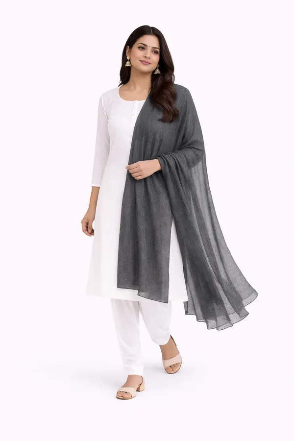 Trendy_Summer_Cotton_Grey_Dupatta_for_Women_|_Knitted_Soft_Fabric_Daily_Wear_Dupatta
