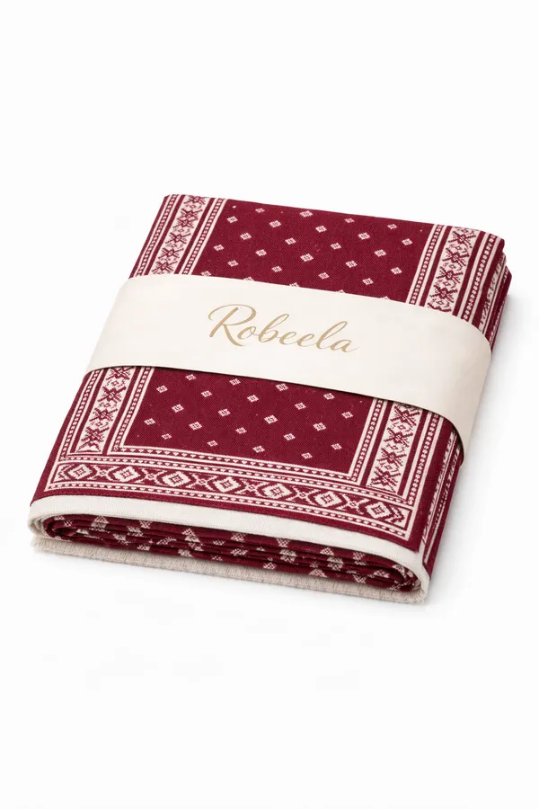 Maroon_Wool_With_Viscose_Soft_Ethnic_Shawl_For_Women