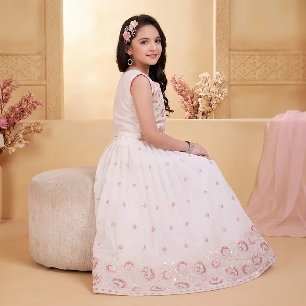White_Star_Georgette_Net_Embroidered_Floral_Lehenga_Choli_For_Girls