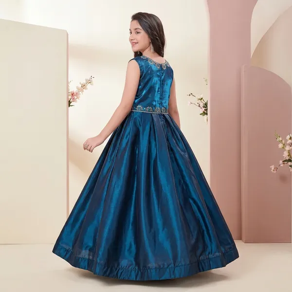 Blue_Star_Georgette_Embellished_Ball_Gown_For_Girls