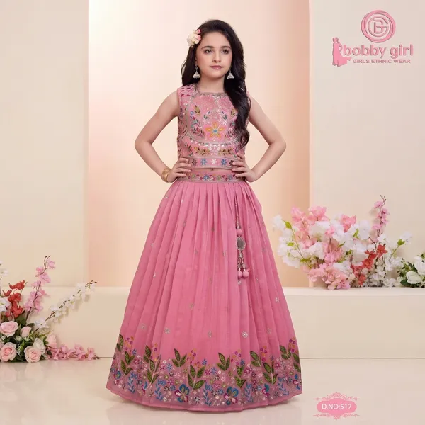 Pink_Star_Georgette_Floral_Embroidered_Lehenga_Choli_For_Girls