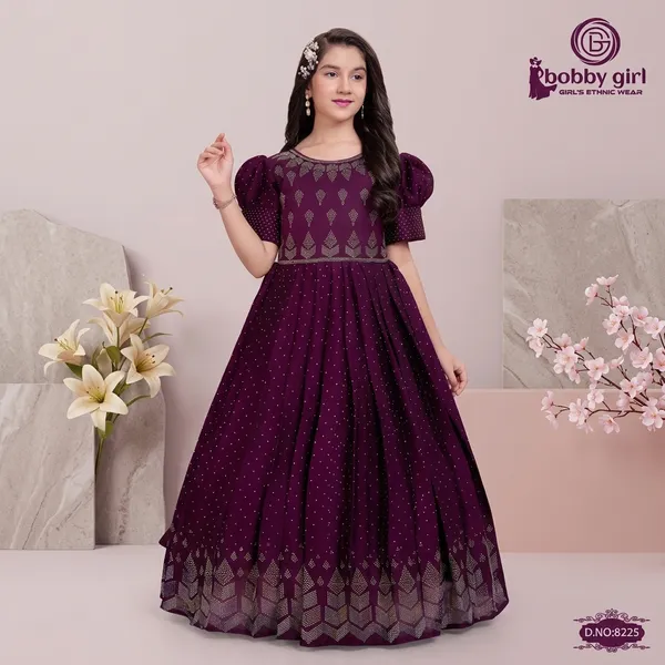 Purple_Star_Georgette_Embellished_Anarkali_Gown_For_Girls