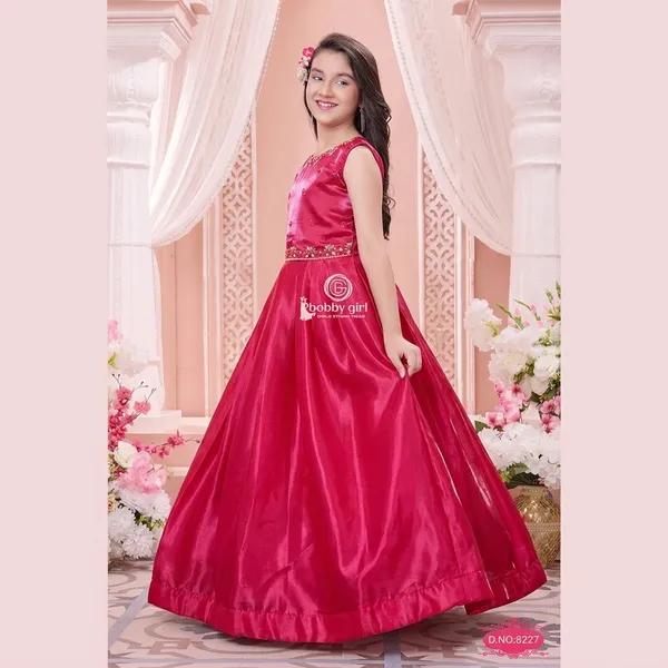 Pink_Star_Georgette_Embellished_Flared_Gown_For_Girls