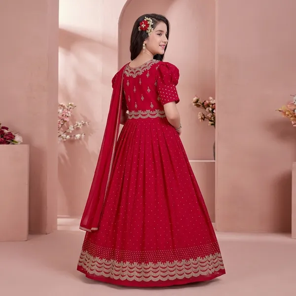 Red_Star_Georgette_Embellished_Puff_Sleeve_Lehenga_Choli_For_Girls