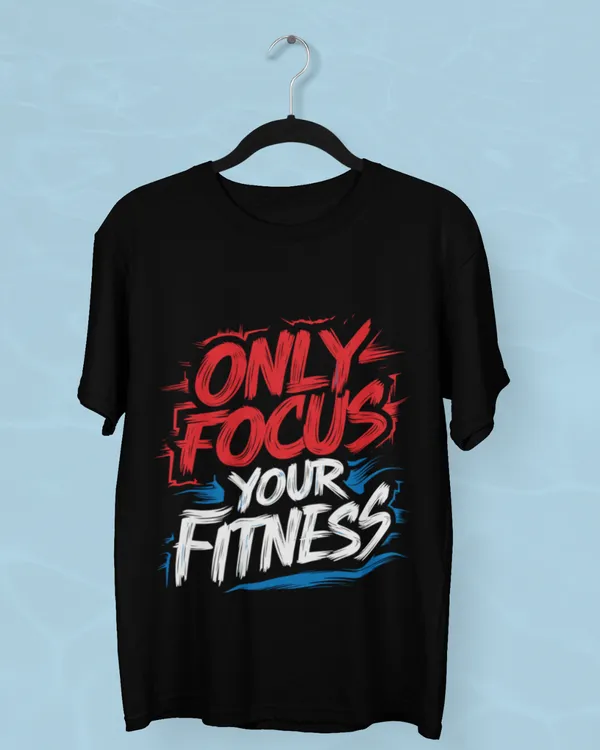 Black_Cotton_Only_Focus_Your_Fitness_Gym_T-Shirt_|_No_Excuses_Workout