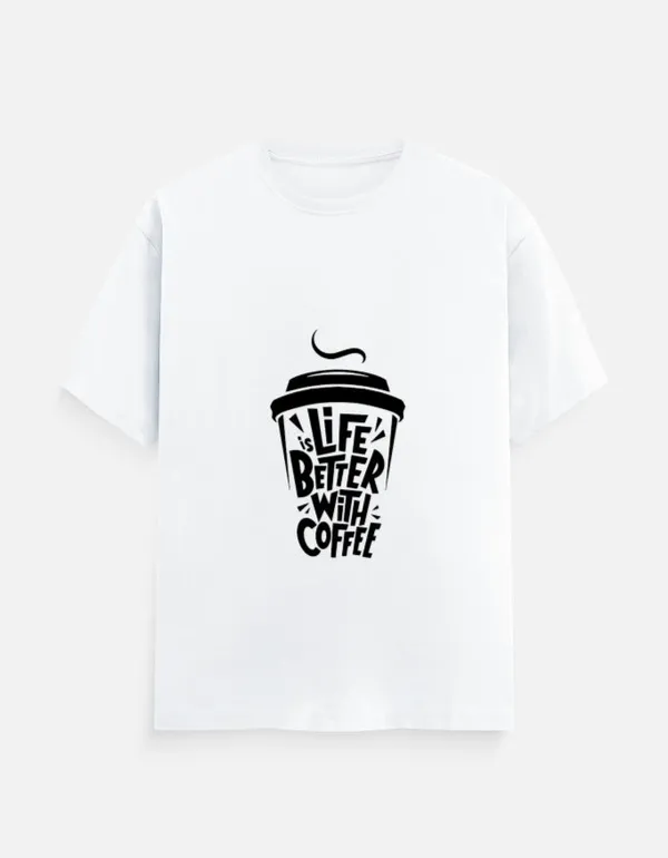 White_Cotton_Lifes_Better_with_Coffee_|_Oversized_T-Shirt