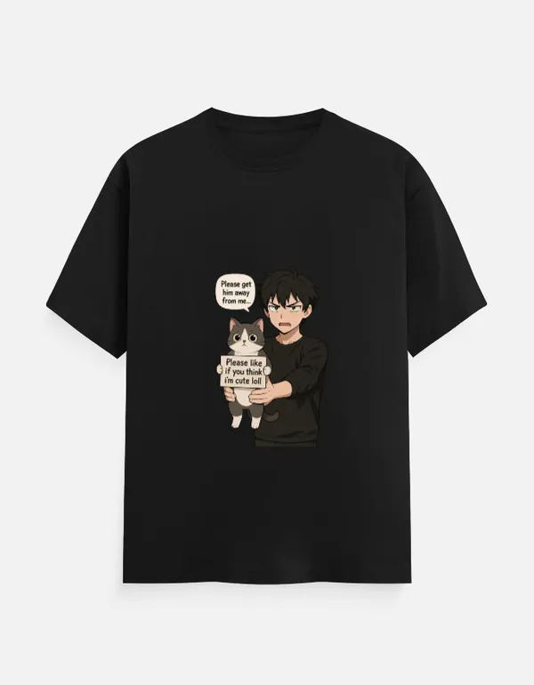 Black_Cotton_Please_Get_Him_Away_From_Me_Cat_T-Shirt_|_Cute_&_Funny_Cat_Tee
