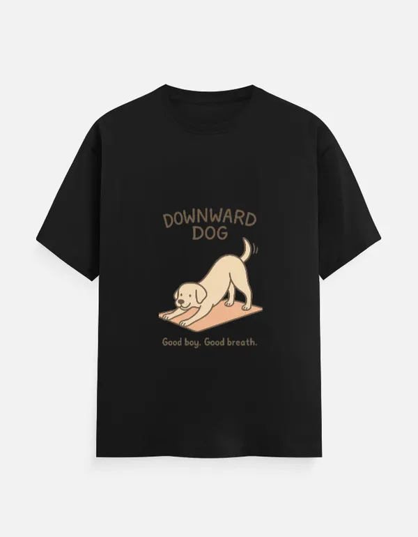Black_Cotton_Downward_Dog,_Good_Boy_Good_Breath_T-Shirt_|_Yoga_Pup_Edition