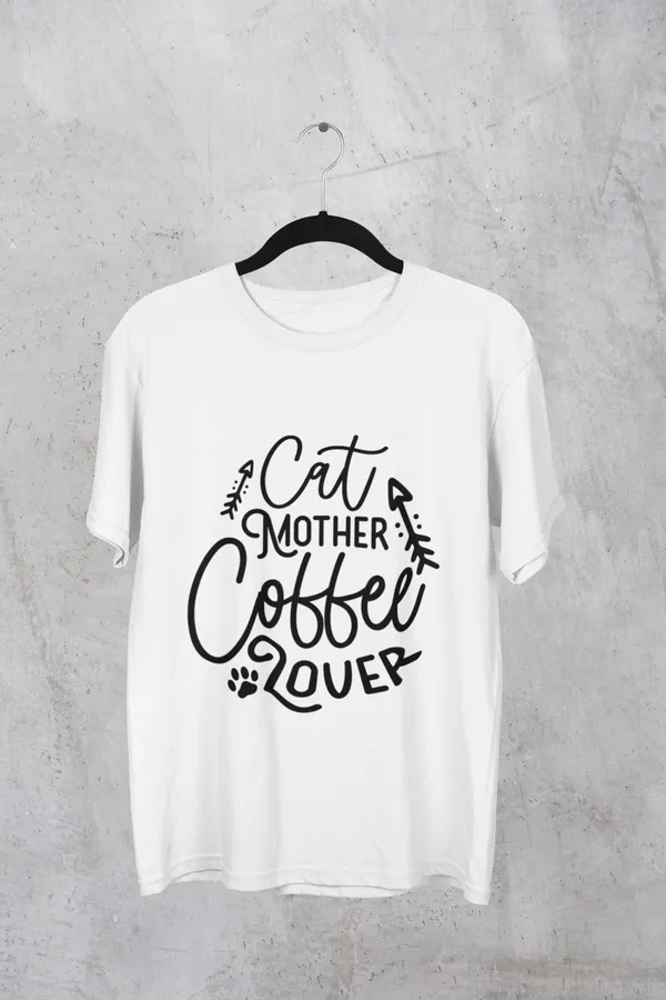 White_Cotton_Cat_Mother_Coffee_Lover_T-Shirt_|_Paws_&_Coffee_First