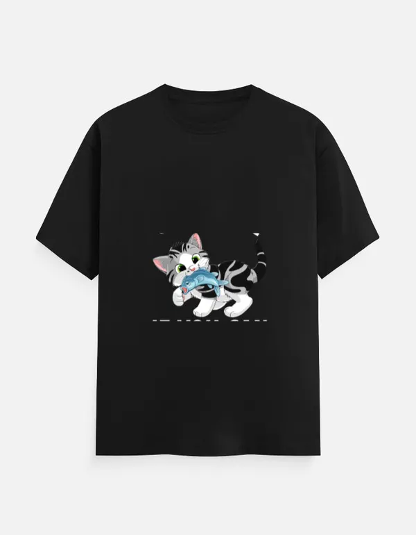 Black_Cotton_Cat_Lover_T-Shirt_|_Purrfect_Everyday_Wear