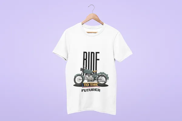 White_Cotton_Bike_T-Shirts_|_Oversized_Graphic_Tees_for_Futuristic_Riders