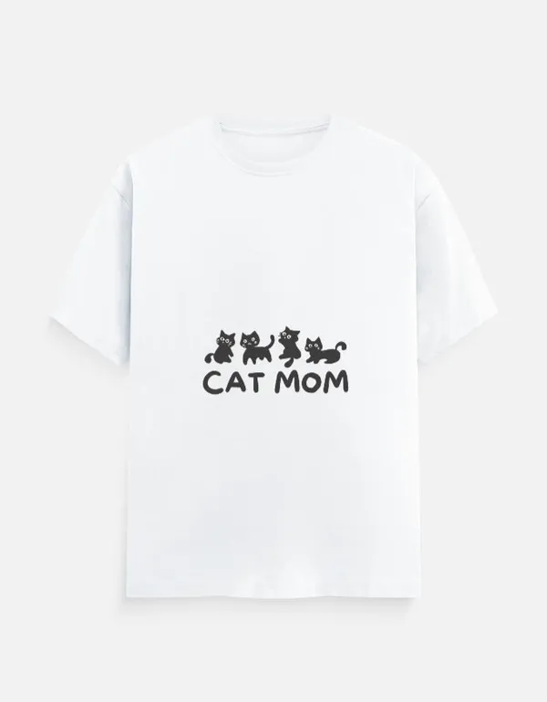 White_Cotton_Cat_Mom_T-Shirts_|_Oversized_Graphic_Tees_for_Cat_Lovers
