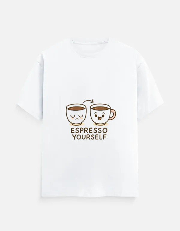 White_Cotton_Expresso_Yourself_T-Shirt_|_Brewed_for_Coffee_Lovers