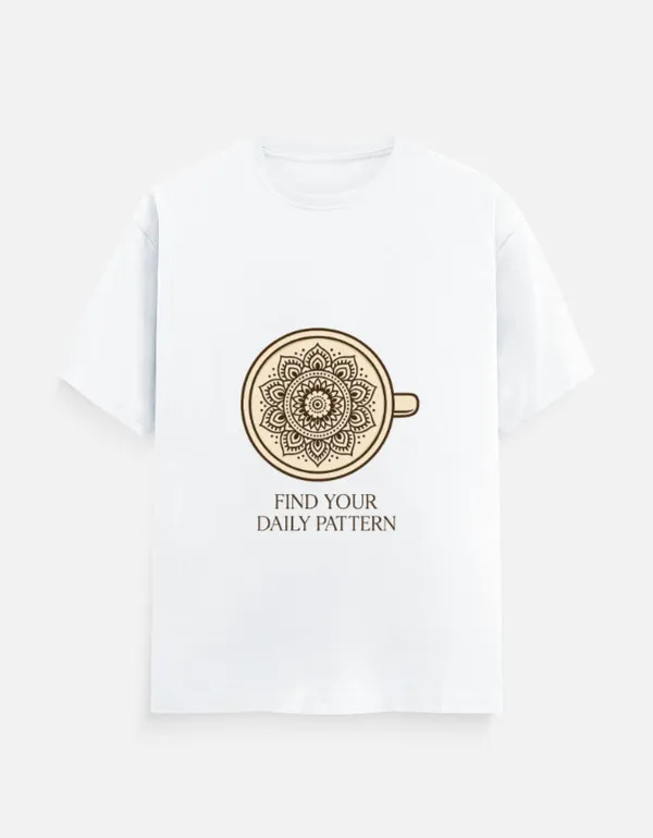 White_Cotton_Find_Your_Daily_Partner_T-Shirt_|_Coffee_Is_Forever