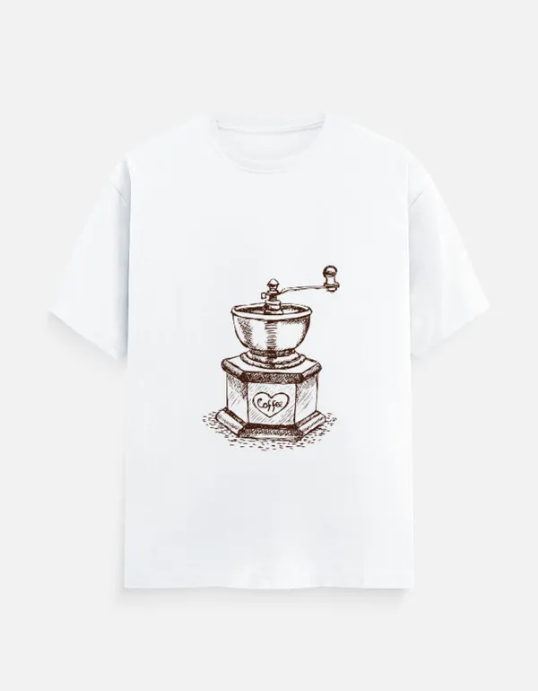 White_Cotton_Coffee_Lover_T-Shirt_|_Brewed_for_Everyday_Comfort