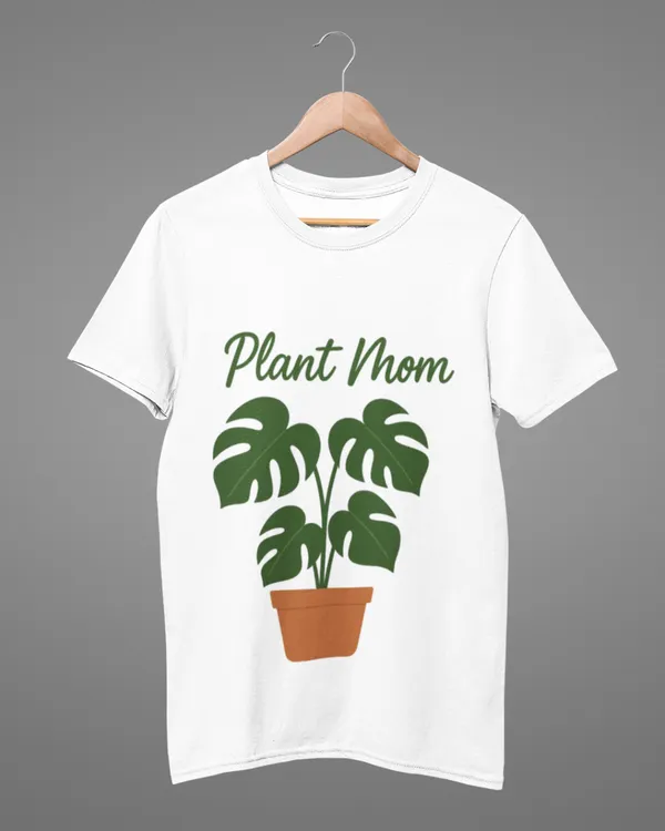 White_Cotton_Plant_Mom_T-Shirt_|_For_Every_Green_Soul