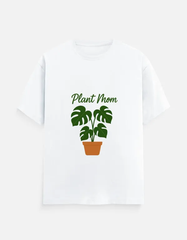 White_Cotton_Plant_Mom_T-Shirt_|_For_Every_Green_Soul