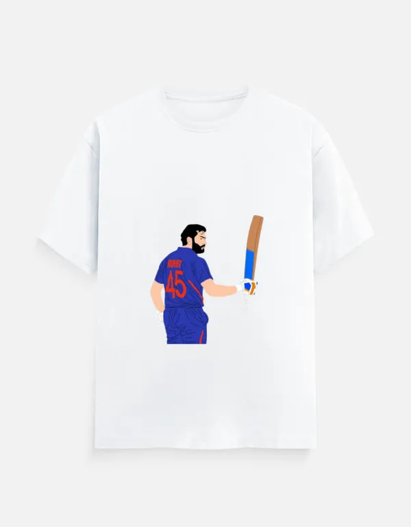 White_Cotton_Rohit_Cricket_Graphic_T-Shirt_|_Bold_Streetwear