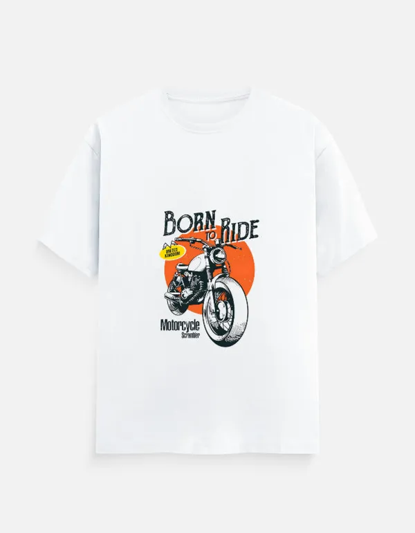 White_Cotton_Bike_T-Shirts_|_Oversized_Graphic_Tees_for_True_Riders