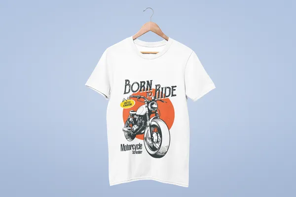 White_Cotton_Bike_T-Shirts_|_Oversized_Graphic_Tees_for_True_Riders