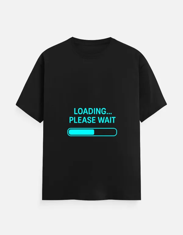 Black_Cotton_Loading_Please_Wait_T-Shirt_|_Gamers_Classic