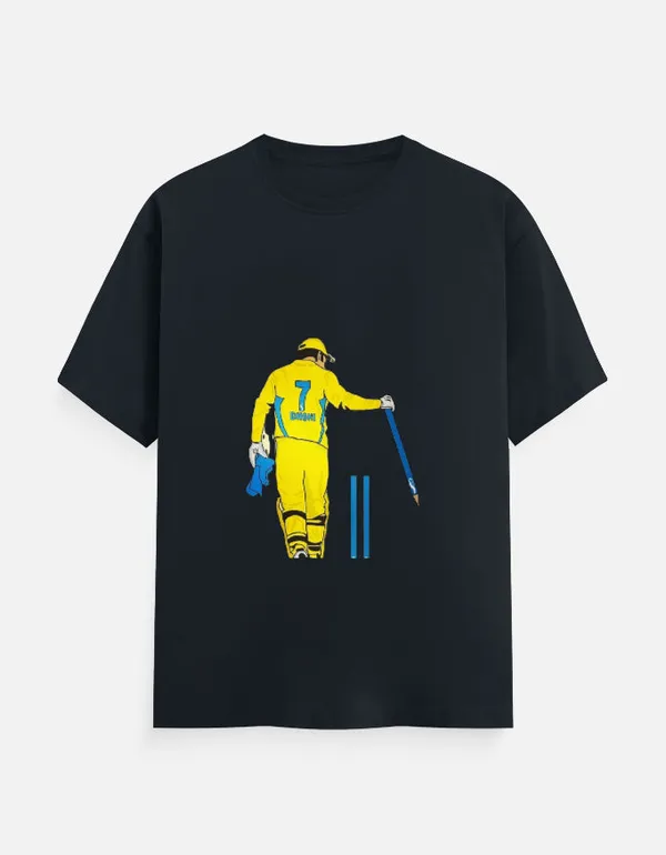Black_Cotton_Captain_Cool_|_Dhoni_Inspired_Oversized_T-Shirt