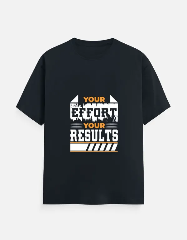 Navy_Blue_Cotton_Your_Efforts_Your_Results_Gym_T-Shirt