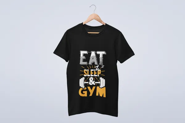 Black_Cotton_Eat_Sleep_&_Gym_T-Shirt